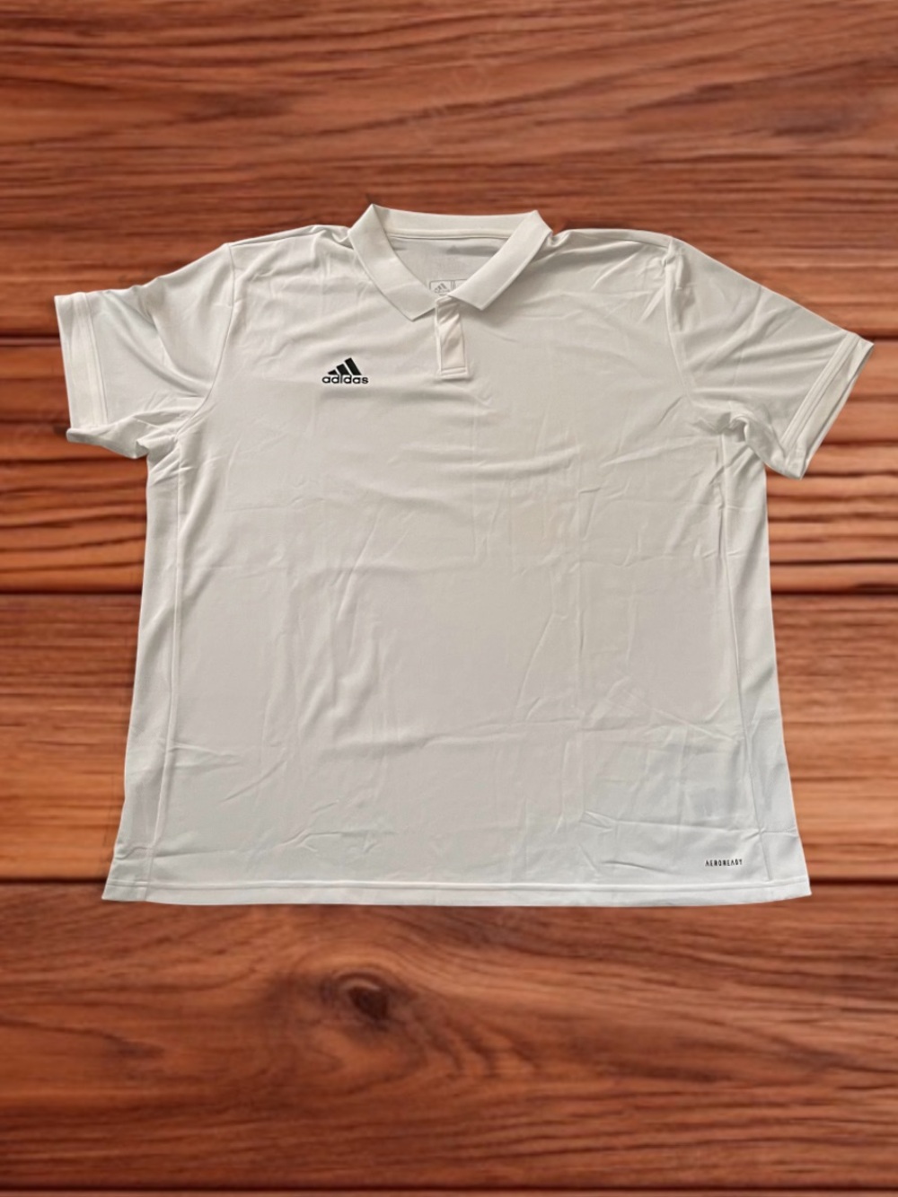 Adidas Aeroready White Short-Sleeve Polo Shirt - Men’s Size 3XL